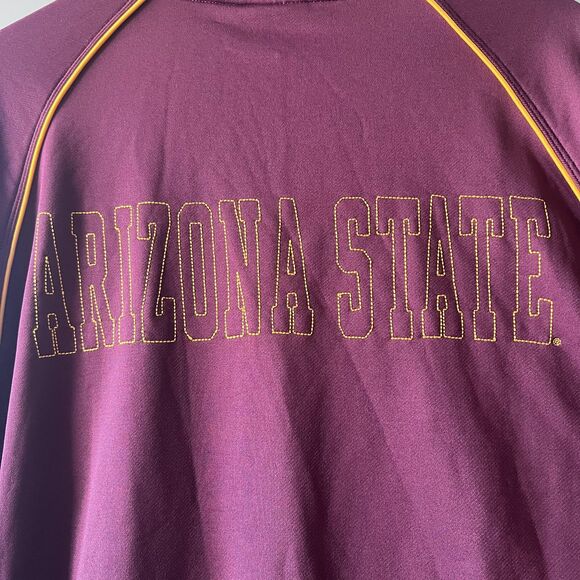 Arizona State Sun Devils Jacket Mens XL Maroon NCAA College Nike Full Zip Track - Picture 7 of 15